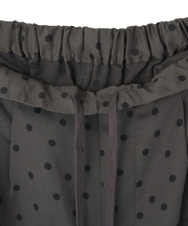 AMERICAN HOLIC ドットサテンイージーパンツ Charcoal Gray