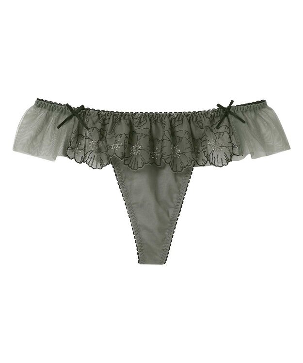 AMPHI Ｔバックショーツ 【stylist 4U スタイリストフォーユー】 BYJ383とペア くいこみにくい(バック) ソング ショーツ PYJ583 アンフィ／ワコール カラシ