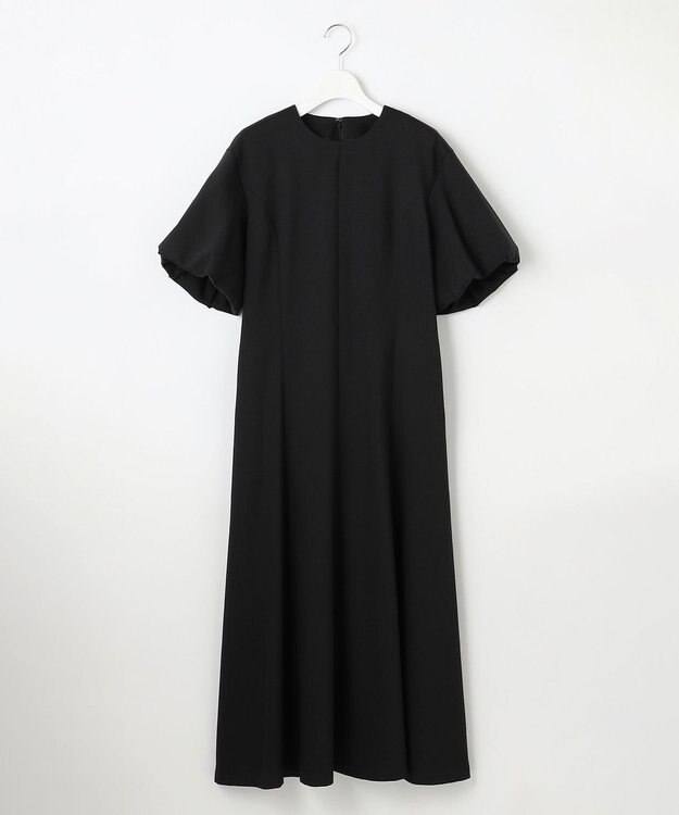 23区 【エステータ】ライトダブルクロス ワンピース ブラック