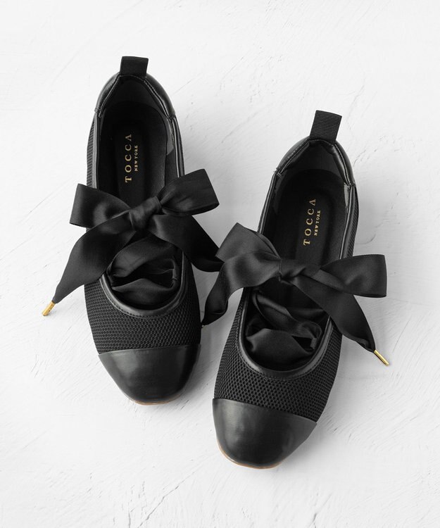 TOCCA 【八木アリサさん着用】ESSENCE OF BALLET SNEAKERS スニーカー ブラック系