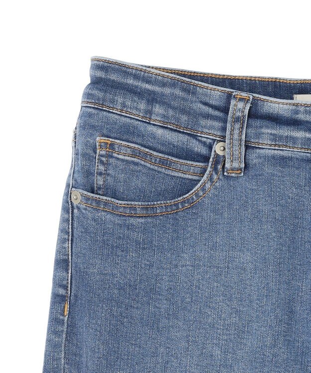 UNFILO L 【UNFILO DENIM】撥水ストレッチ テーパードデニム ブルー