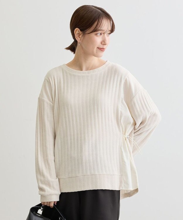 Green Parks ベロアドッキングプルオーバー Ivory