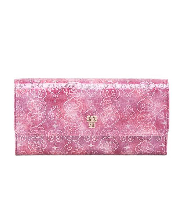 ANNA SUI ローズハート フラップ長財布 ロゼ