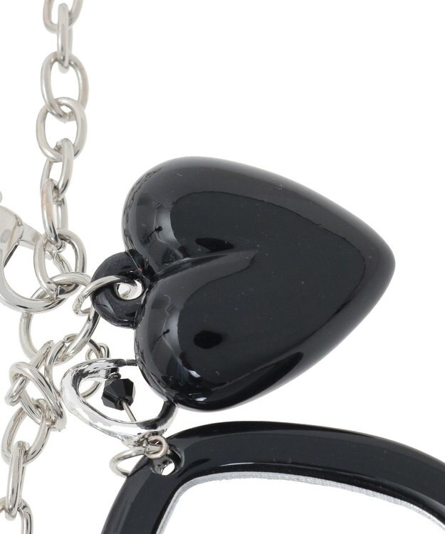 earth music&ecology ハートモチーフミラー付きチャーム Silver