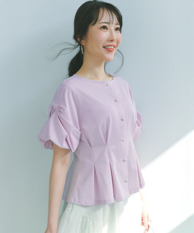 組曲 S 【美人LABコラボ】ビューティーファンクションジャージー パールコルセットトップス ピンク系