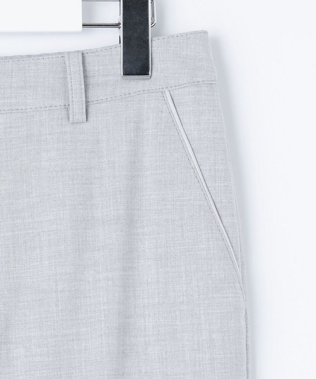 J.PRESS LADIES 【洗える】CARREMAN 2WAY テーパード パンツ ライトグレー系