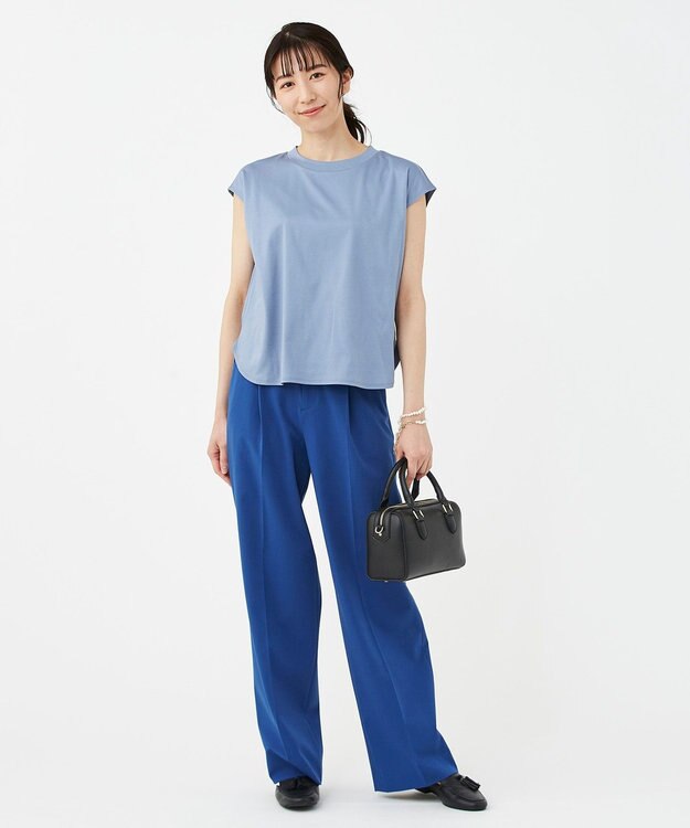 KASHIYAMA 【抗菌消臭】クレンゼ フレンチTeeシャツ ライトブルー