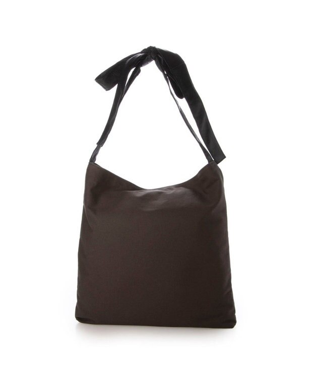 UNBILLION ペルケ perche / FOOD TEXTILE×牛革ソフトリボンハンドルトート ブラック