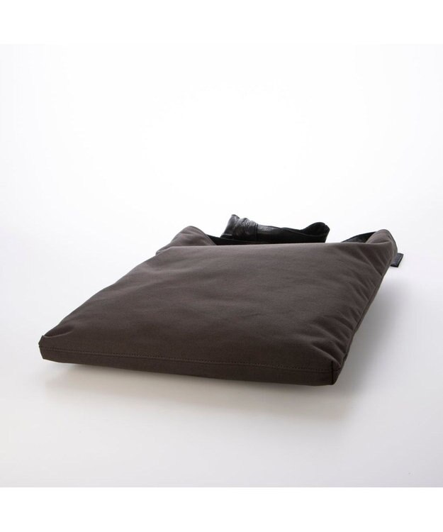 UNBILLION ペルケ perche / FOOD TEXTILE×牛革ソフトリボンハンドルトート ブラック