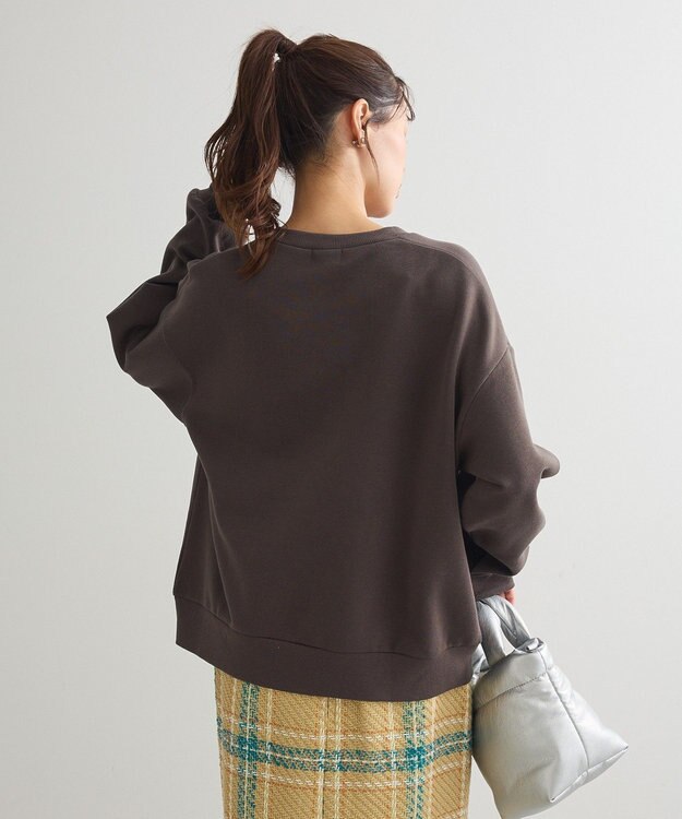 Green Parks ・ＤＯＵＢＬＥ　ＦＬＡＧＳ　サガラ刺繍スウェット Charcoal Gray