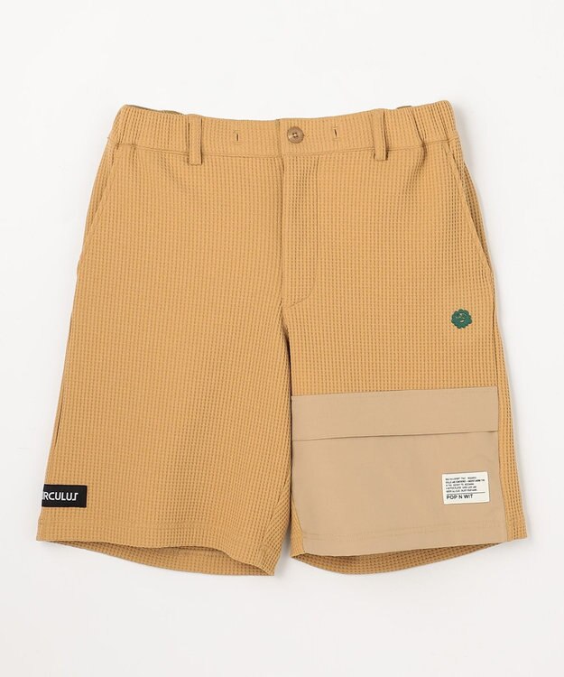 PW CIRCULUS 【MEN】ワッフルショーツ 2026年モデル ゴルフ ベージュ系