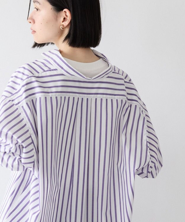 AMERICAN HOLIC イージーケアブロードシャツ Stripe