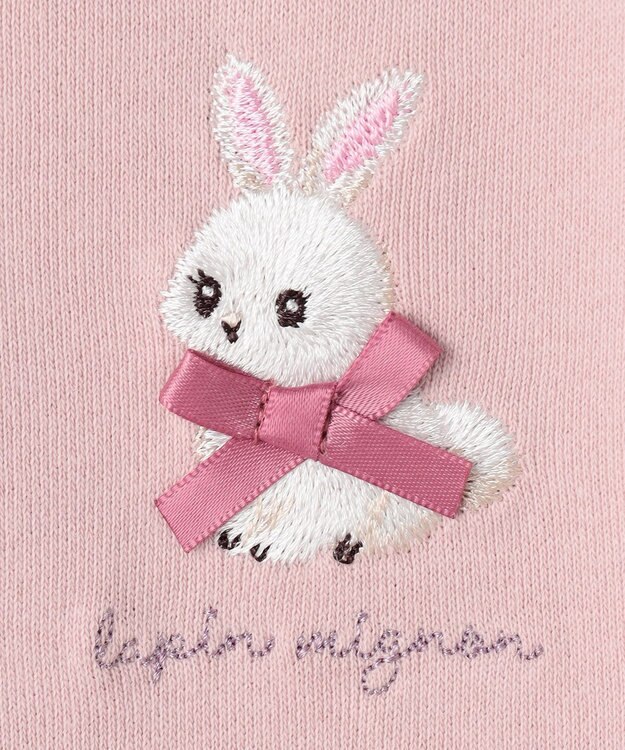 ANY KIDS アニマル バックプリントトレーナー ピンク×ウサギ