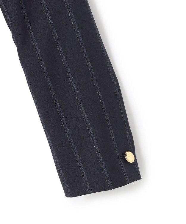 BEIGE， 【セットアップ対応】GEORGE / ウールストライプ テーラードジャケット Navy Stripes