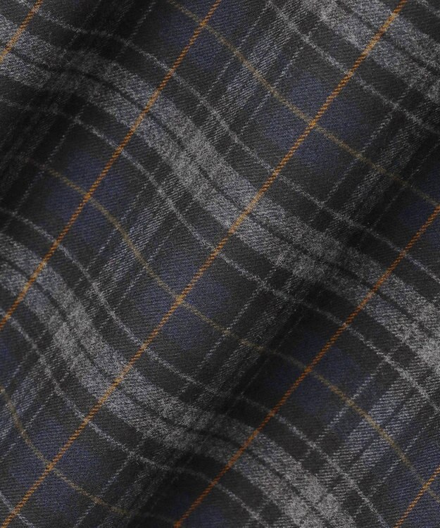 J.PRESS LADIES 【洗える】チェルビックチェック セミワイド パンツ ネイビーチェック系3