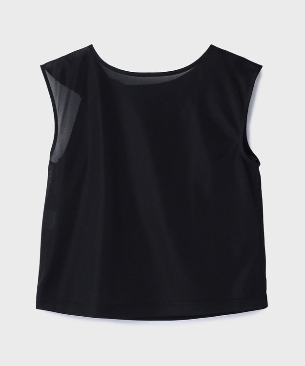 GRACE CONTINENTAL オーガンドレープトップ ブラック