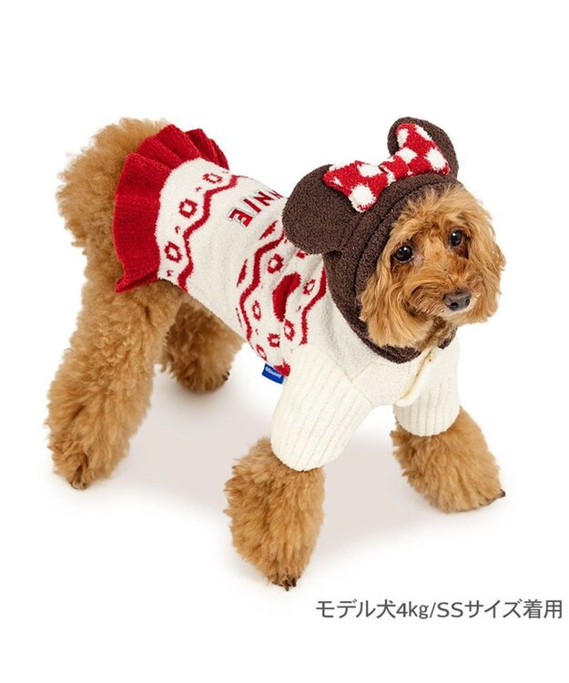 PET PARADISE ディズニー ミニーマウス お揃いニット 小型犬 ホワイト