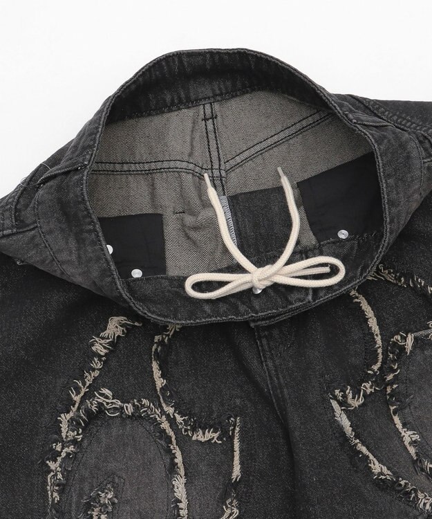 WEGO スーパーバギーフリンジデニムショーツ 柄2