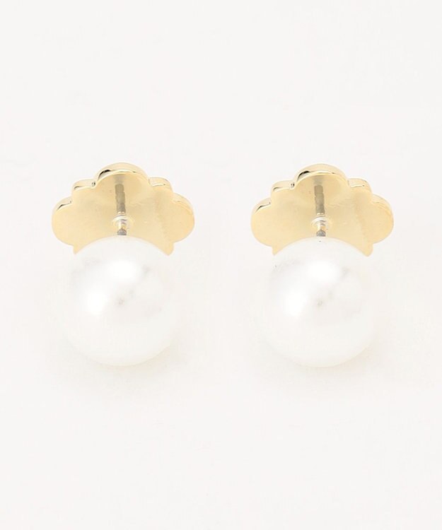 TOCCA LOGO CLOVER STUD PIERCED EARRINGS ピアス ゴールド系