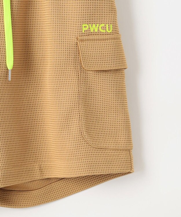 PW CIRCULUS 【GOLF OUT掲載アイテム】【MEN】ワッフルカーゴショーツ ゴルフ ベージュ系
