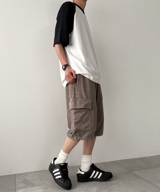 WEGO ケミカルカーゴショーツ カーキ