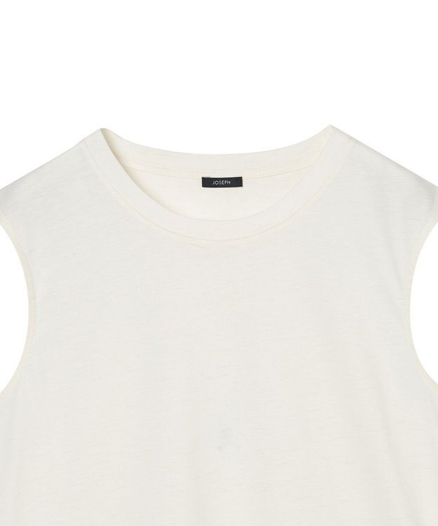 JOSEPH 【洗える】コットンシルク　ジャージータンクトップ White