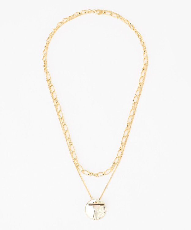 GRACE CONTINENTAL ラインコインネックレス ゴールド