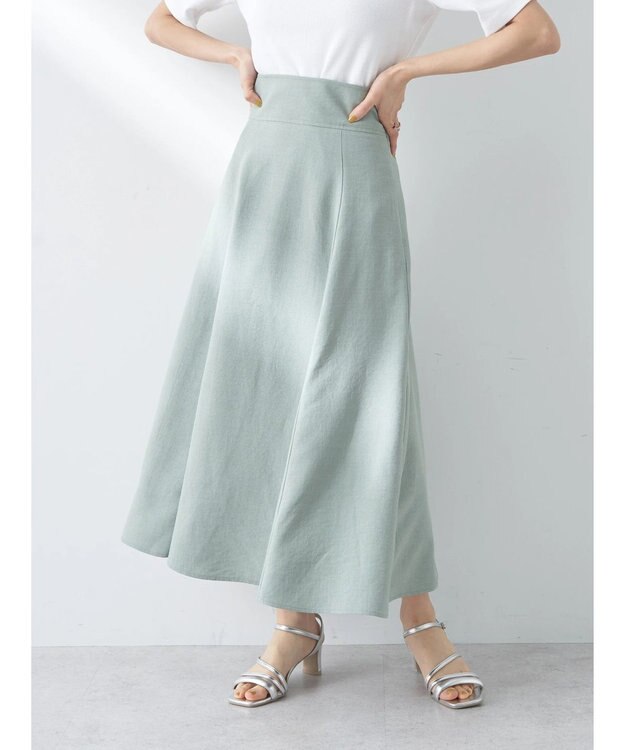 earth music&ecology バックレースアップスカート Mint Green