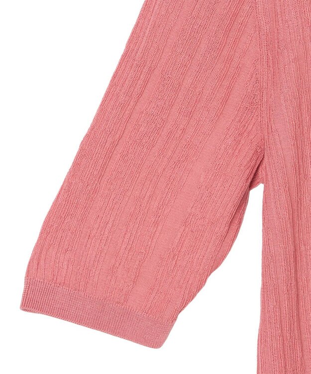 JOSEPH クリンクルリブ　カーディガン Blush