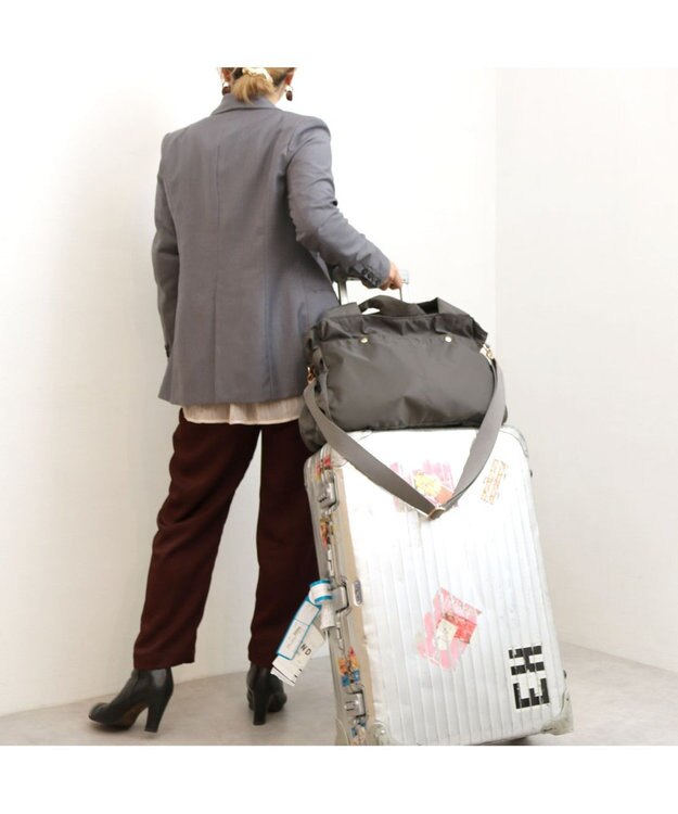 UNBILLION カシュカシュ cachecache / ナイロンタウン2wayボストンバッグ GY