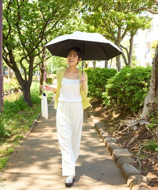 AURORA 【 BLAO（ブラオ）】最強級遮熱 無地晴雨兼用傘(折りたたみ傘） ホワイト