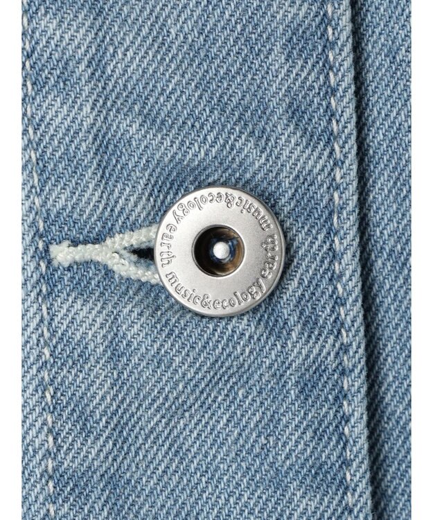 earth music&ecology ボタンキャミデニムワンピース Light Indigo