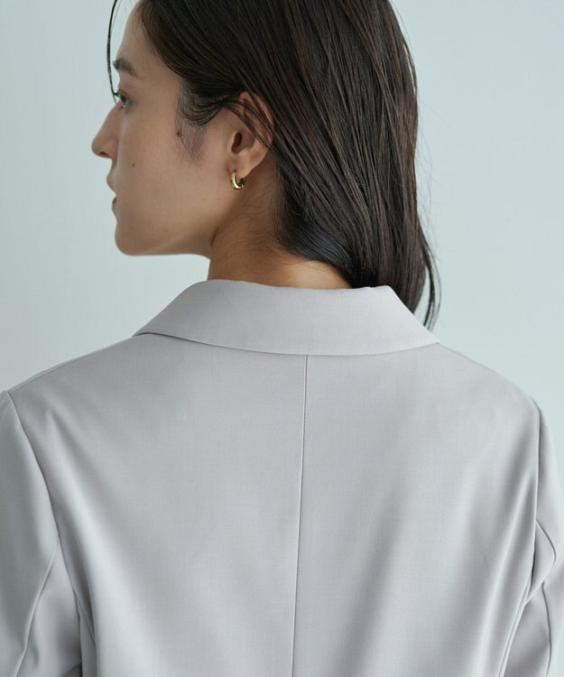 YECCA VECCA 金釦テーラードジャケット Gray Beige