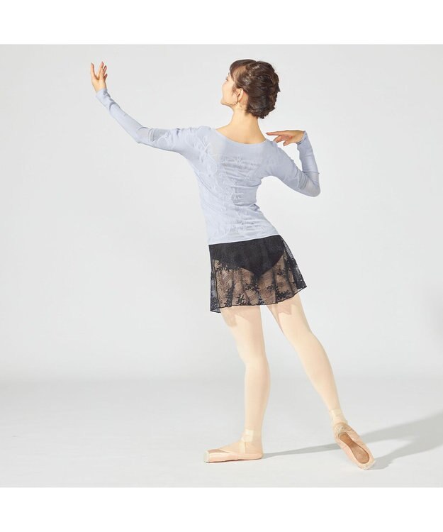 Chacott 【ノーソーイングニット】クリスタルバレリーナネックニット ヒヤシンス