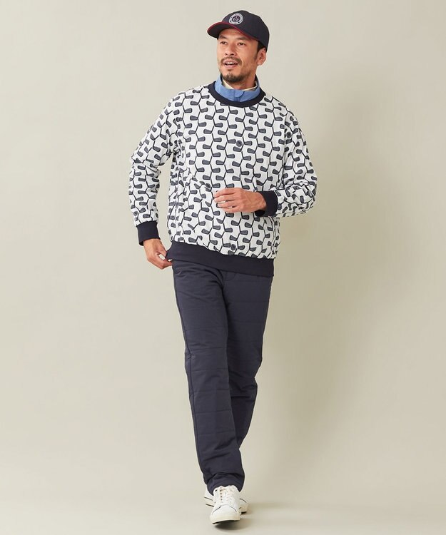 23区GOLF 5WAY着用可能【MEN】【ストレッチ】ツインスニード ネイビー系