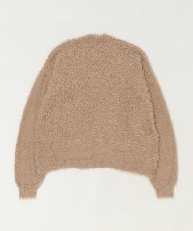 WEGO 【25年秋冬新作/WEB限定】別注USPOLOシャギーニットカーデ ベージュ