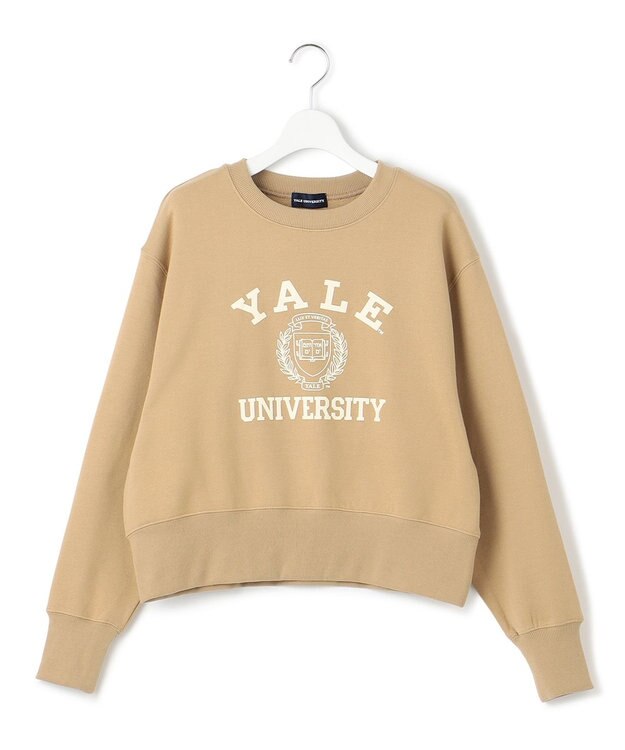 J.PRESS YORK STREET 【WOMEN】YALE × J.PRESS YORK STREET コラボショートスウェット ライトイエロー系