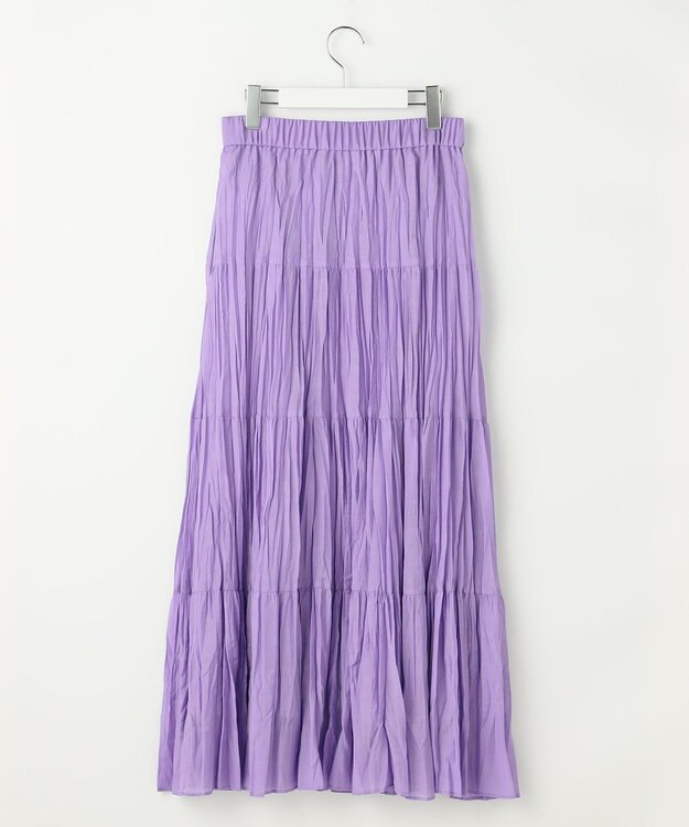 自由区 L 【17号サイズまで展開・昨年ご好評！最新デザイン】ハンドワッシャー スカート ラベンダー