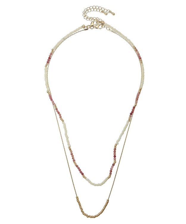 AMERICAN HOLIC ２ＳＥＴ　ビーズネックレス Pink