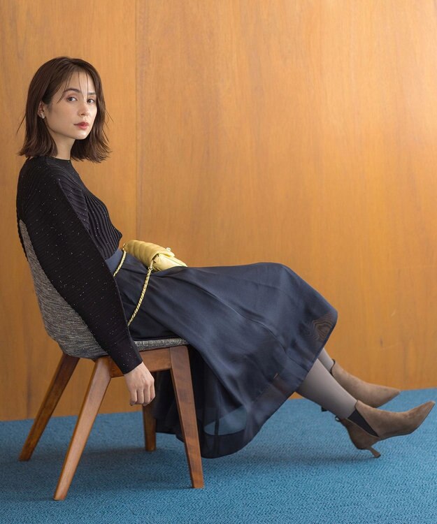 組曲 ポインテッドトゥサイドゴアブーティー キャメル系