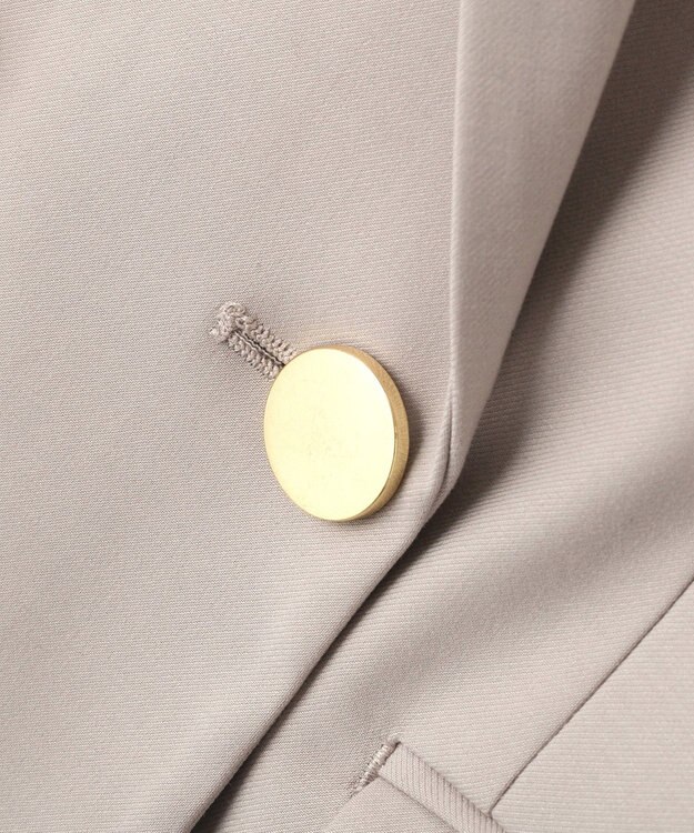 YECCA VECCA 金釦テーラードジャケット Gray Beige