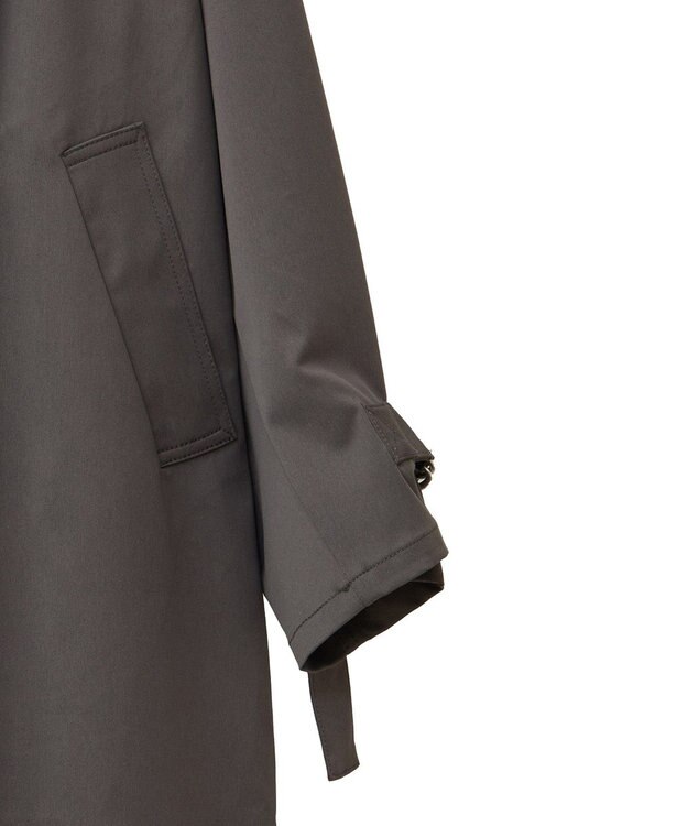 AMERICAN HOLIC スタンドカラーニュアンスロングコート Charcoal Gray