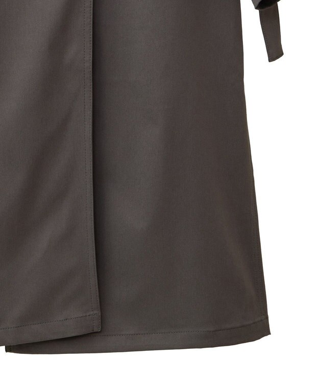 AMERICAN HOLIC スタンドカラーニュアンスロングコート Charcoal Gray