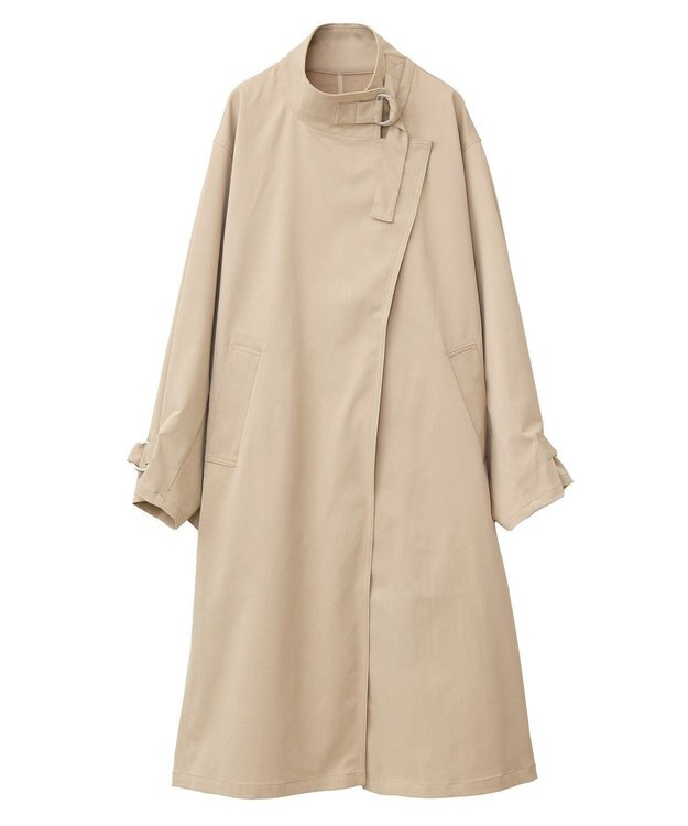 AMERICAN HOLIC スタンドカラーニュアンスロングコート Beige