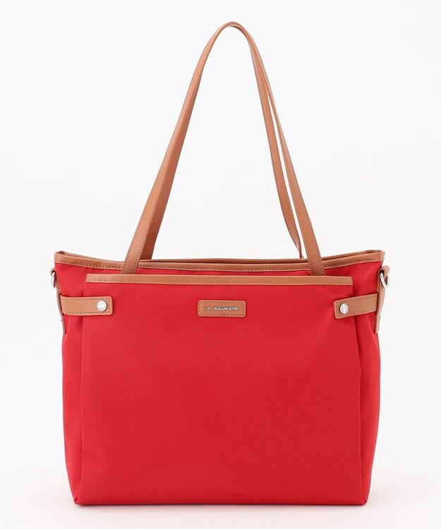 LA BAGAGERIE 【撥水ナイロン】ベーシックA4トート レッド