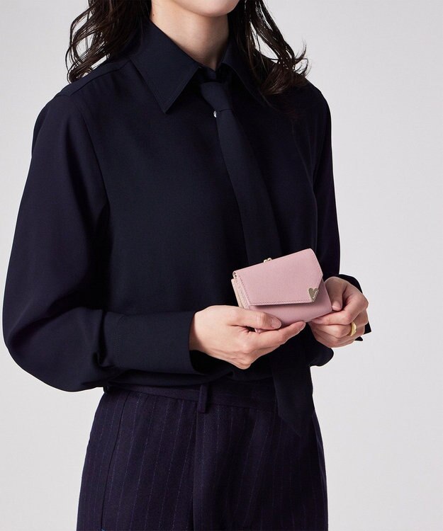 Paul Smith ラブレター がま口3つ折り ピンク