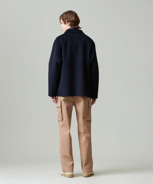 J.PRESS MEN 【WEB限定カラー有】カシミアWフェイス 3パッチ カバーオール ネイビー系