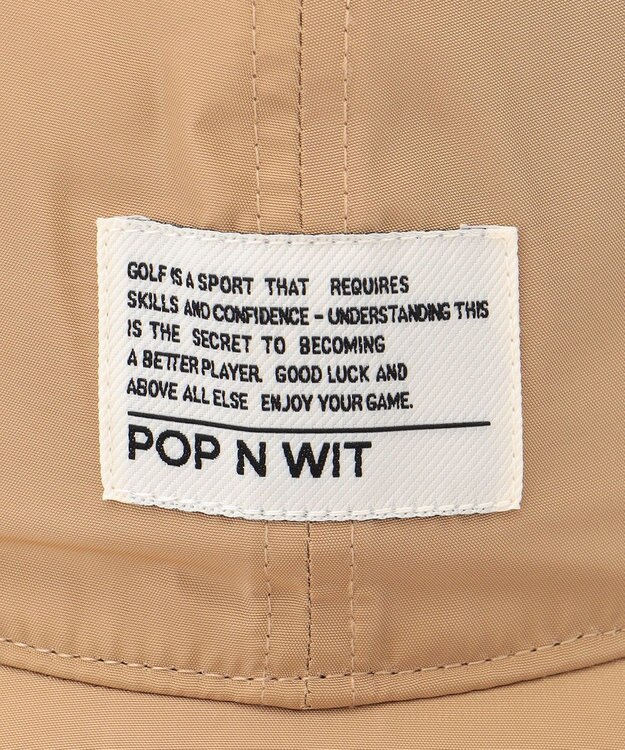 PW CIRCULUS 【手洗い洗濯可 / 通気性抜群】 【UNISEX】【スピンドルで調整可能】ジェットキャップ  ゴルフ ベージュ系