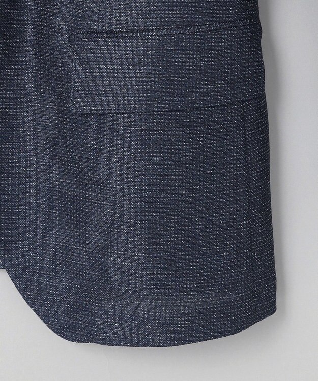 GOTAIRIKU 新素材セットアップ【通気性抜群/洗える/シワになりにくい】カラミプリントストレッチセットアップ ジャケット ネイビー系8