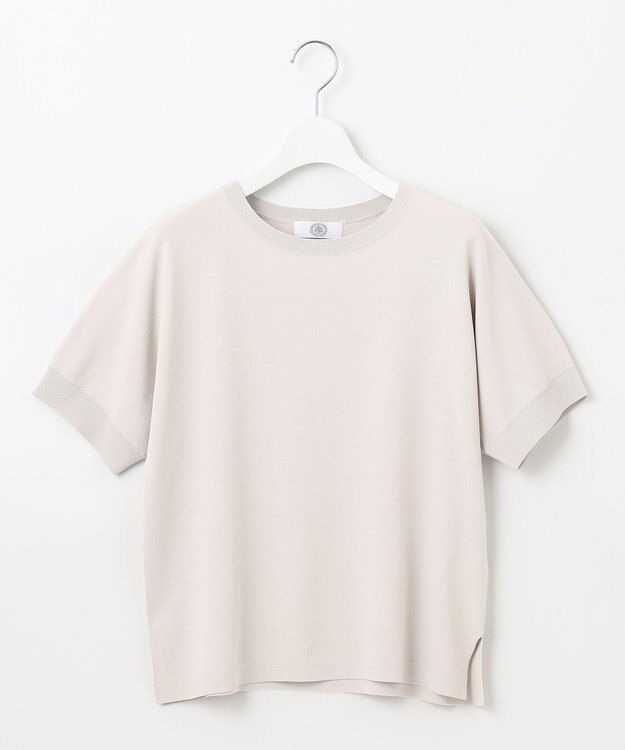 J.PRESS LADIES L 【洗える】レーヨンエリートストレッチ ドルマン ニット グレージュ系